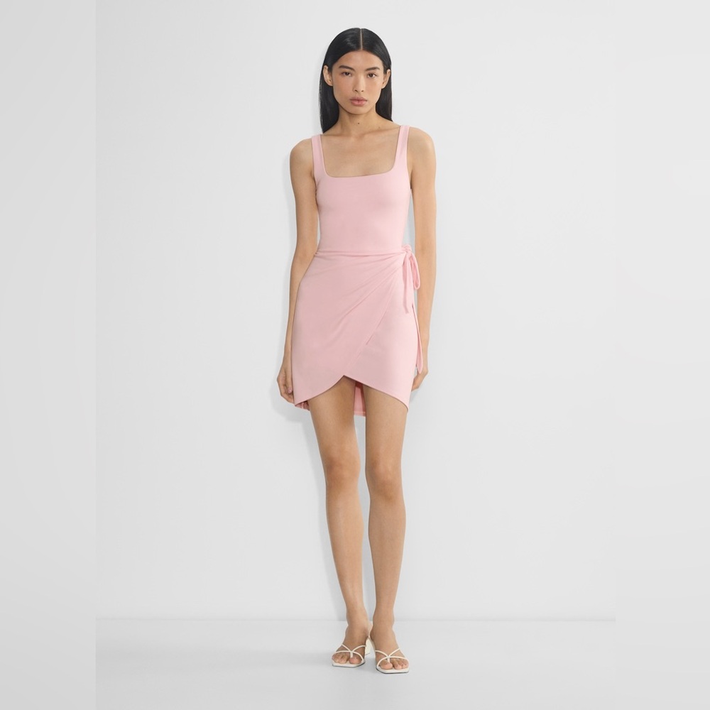 Aritzia Wilfred Saturn Mini Dress in Bright Rose